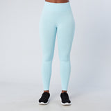 Sky Blue Melange Recycled Seamless Leggings