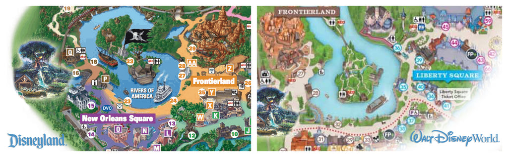 disneyland walt disney world splash mountain princess and the frog map