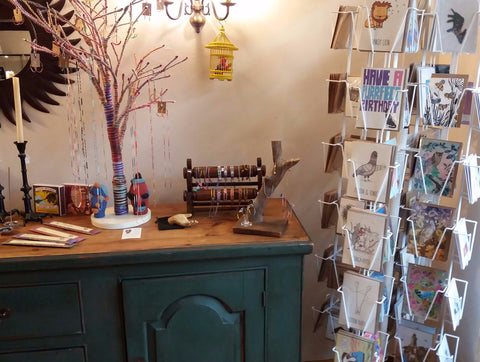 Our cards on display