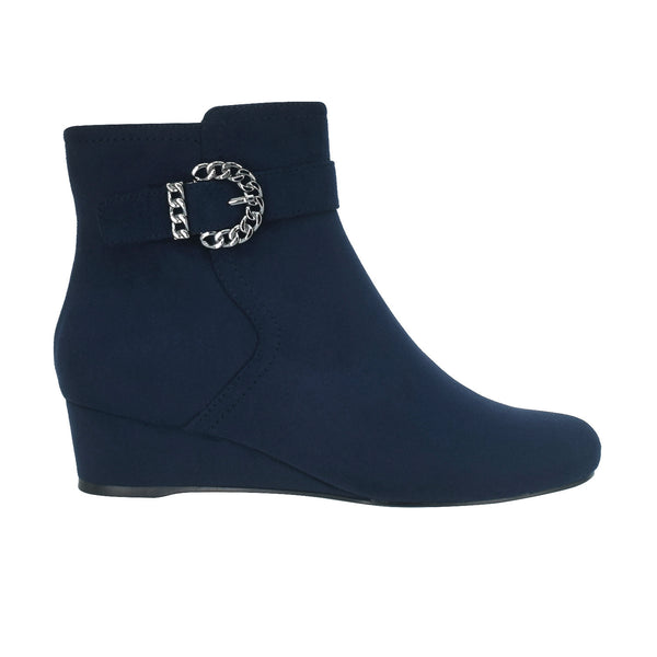 memory foam wedge booties