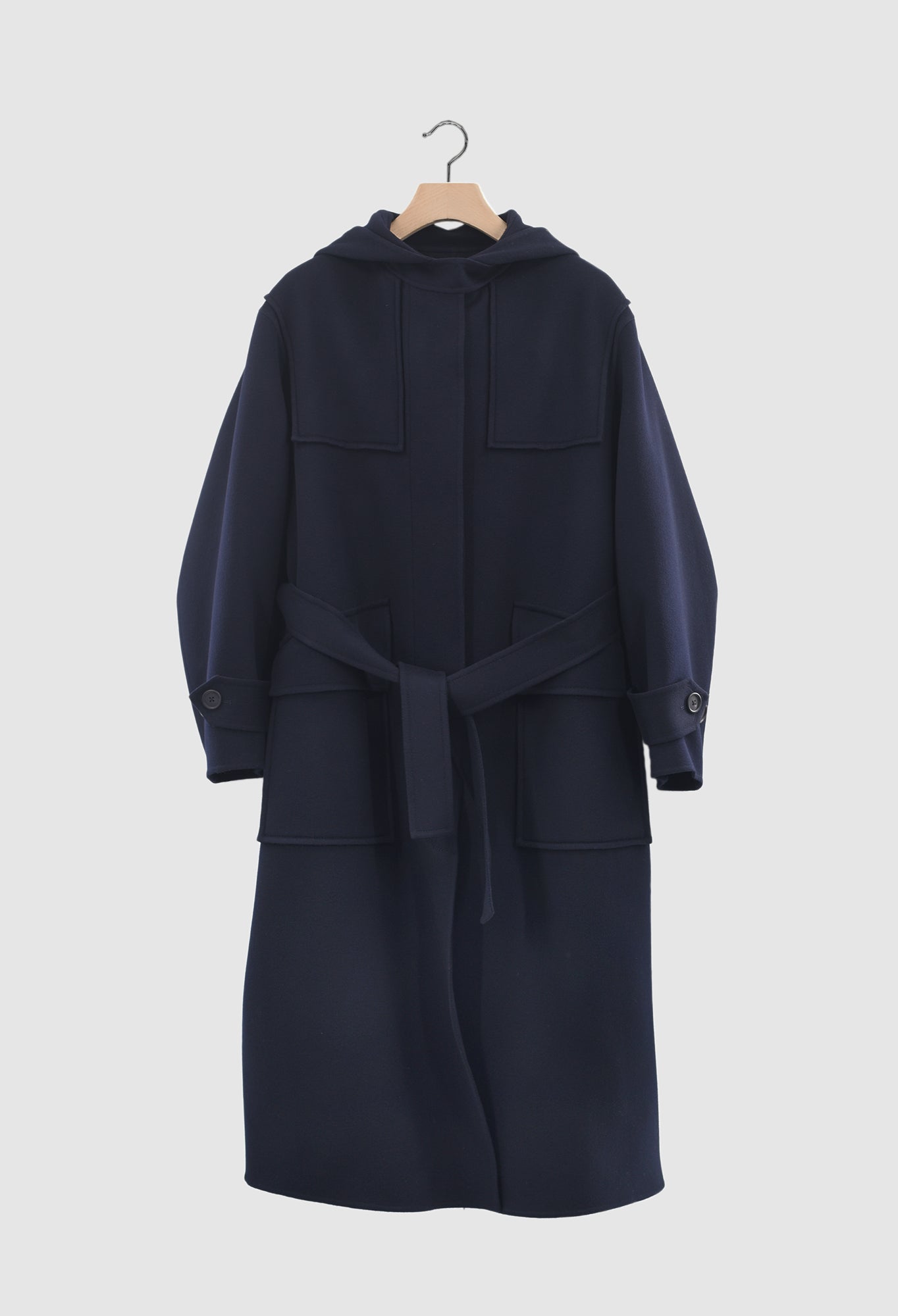 CHRISTOPHER - Duffle Coat Doubleface Wool in Navy