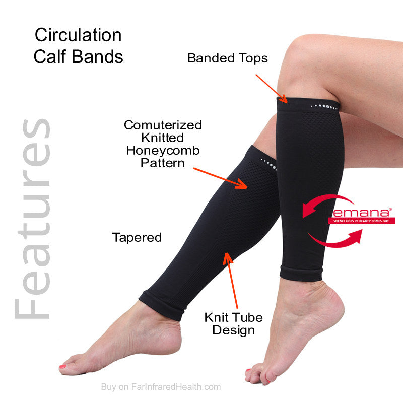 Bio-Ceramic Calf Sleeves Promote Circulation and Aid the Lymph System