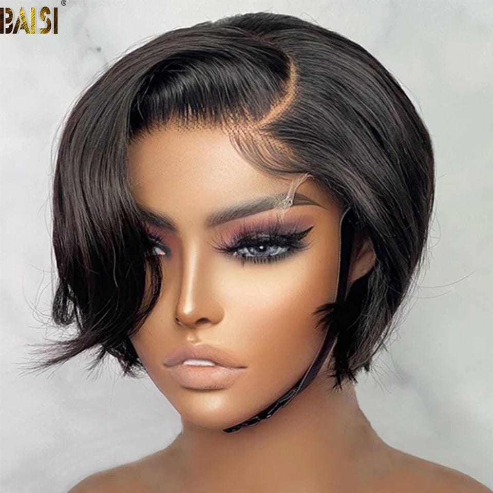 Baisi Short Pixie Cut Closure Wig Baisi Hair 