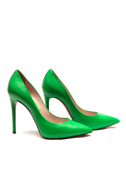 green stilettos