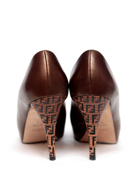 bronze pumps heels