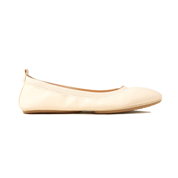 nude pointed ballet flats