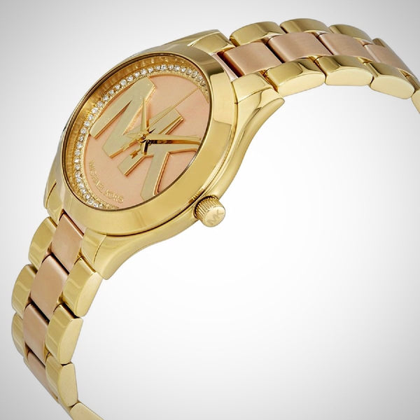 michael kors mini slim runway watch rose gold