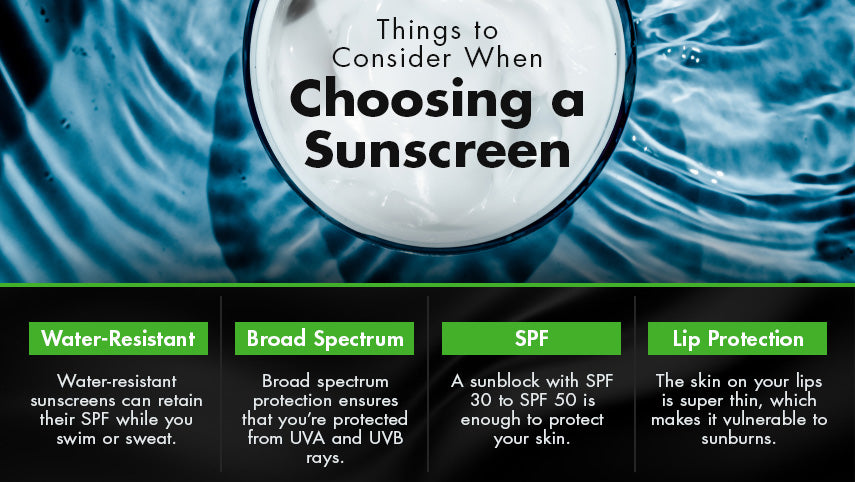 things to consider choosing a sunscreen