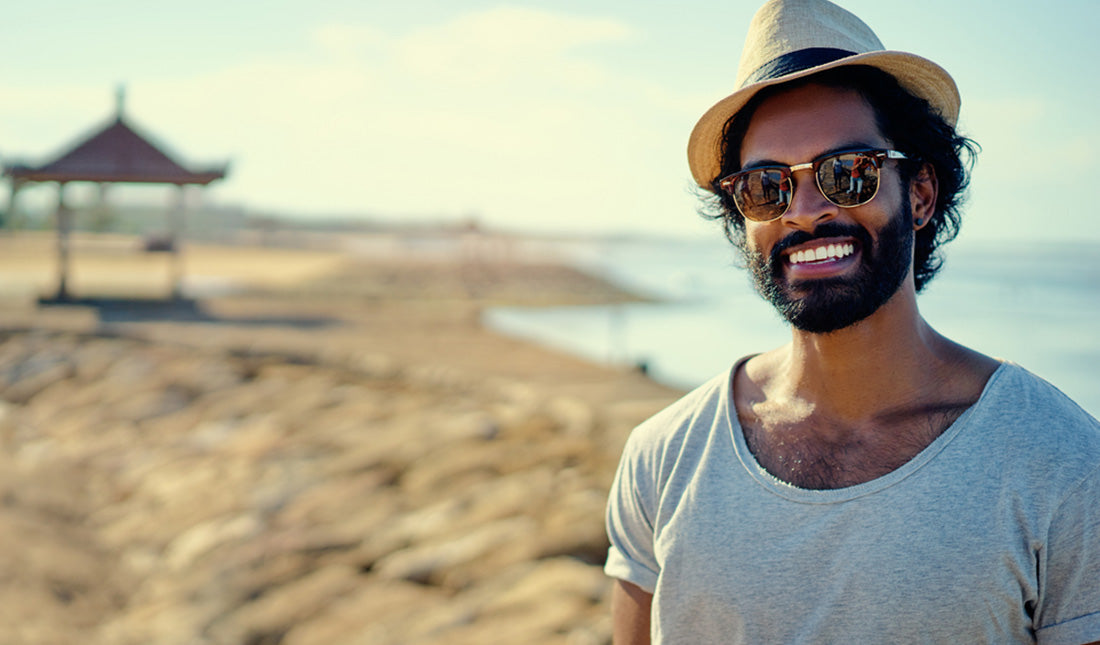 man on the beach