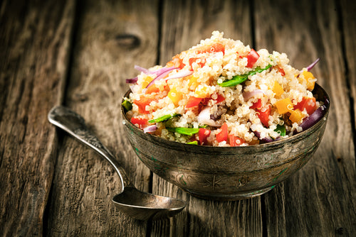 vegetarian quinoa in bowl