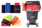 LumiQuest FXtra speedlight modifier and gels