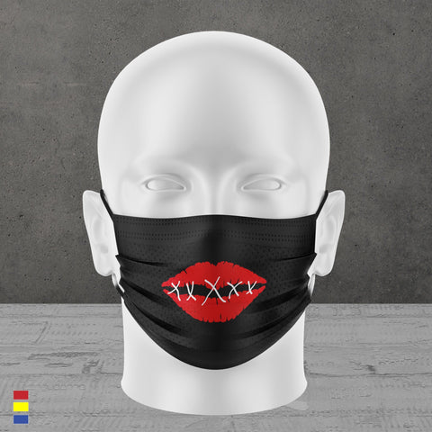 STITCHED LIPS FACE MASK