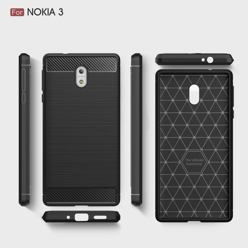 Carbon Wiredrawing Case For Nokia 3 on phonecasepk Online Store Buy Now