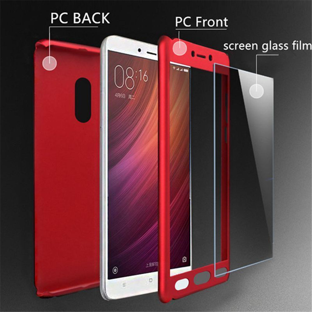 redmi note 4x 360 cover with glass