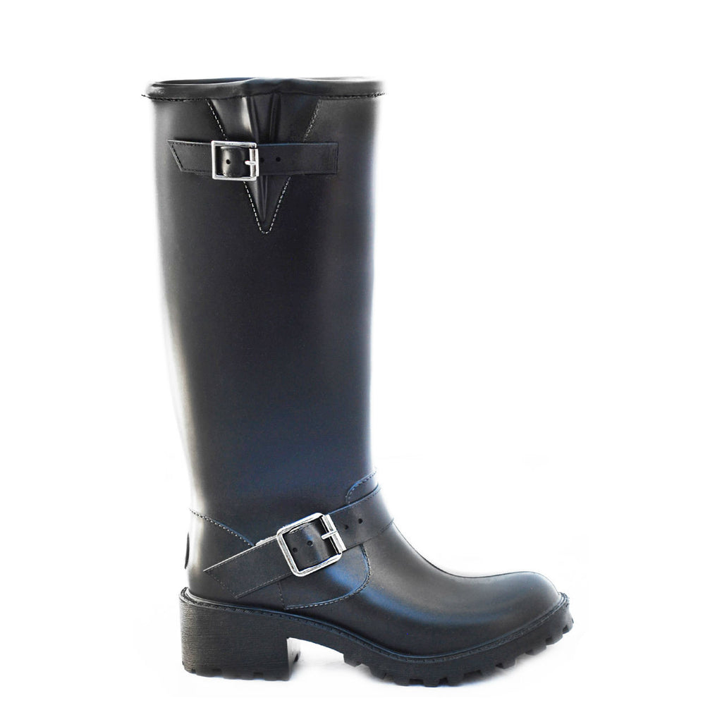 Moto Metal Tall Black Rain Boot – Däv 