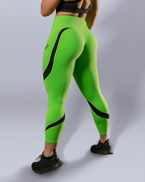 neon green yoga pants