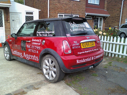 Chatham vehicle graphics made and fitted van and car signs free design and good prices by 1st 4 Signs www.1st4signs.com