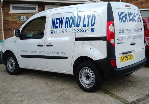 Lettering on vans