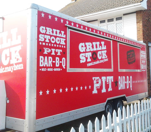 Catering Trailer Signs Graphics Wraps Printing | Commercial Lorries Trucks | Boat Signs | Bike Decals | www.1st4signs.com