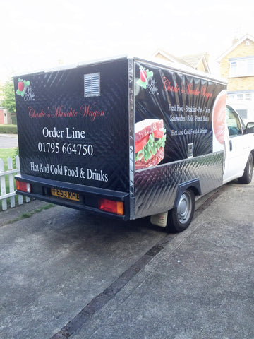 Catering Trailer Signs Graphics Wraps Printing | Commercial Lorries Trucks | Boat Signs | Bike Decals | www.1st4signs.com