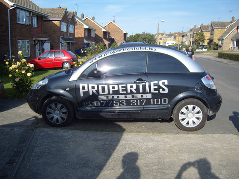 Bobbing Vehicle Graphics. Fitted van and car signs free design good prices by www.1st4signs.com