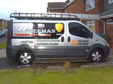 Stockbury Vehicle Graphics. Fitted van and car signs free design good prices by www.1st4signs.com