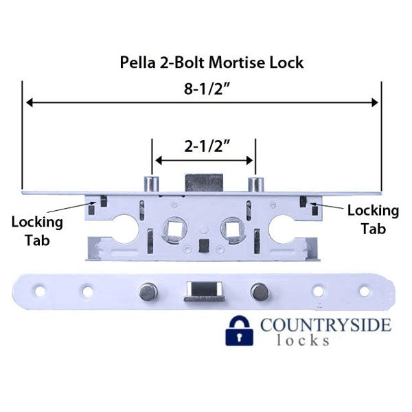 Pella 2 Point Bolt Mortise Lock Body Storm Door