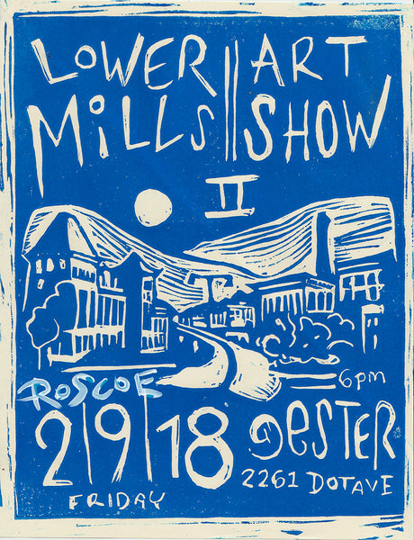 lower mills art show 2 poster 