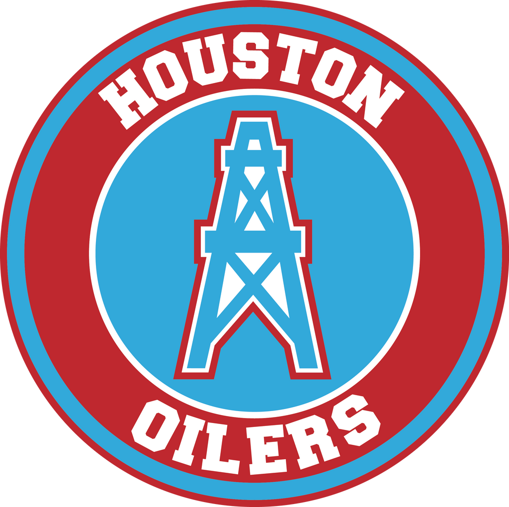 Houston Oilers Circle Logo Vinyl Decal / Sticker 5 sizes!! Sportz For