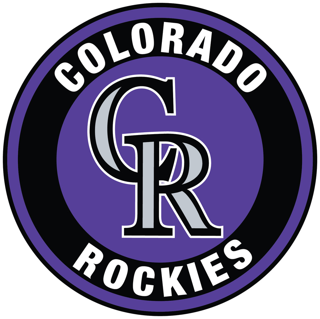 Colorado Rockies Circle Logo Vinyl Decal / Sticker 5 sizes!! | Sportz