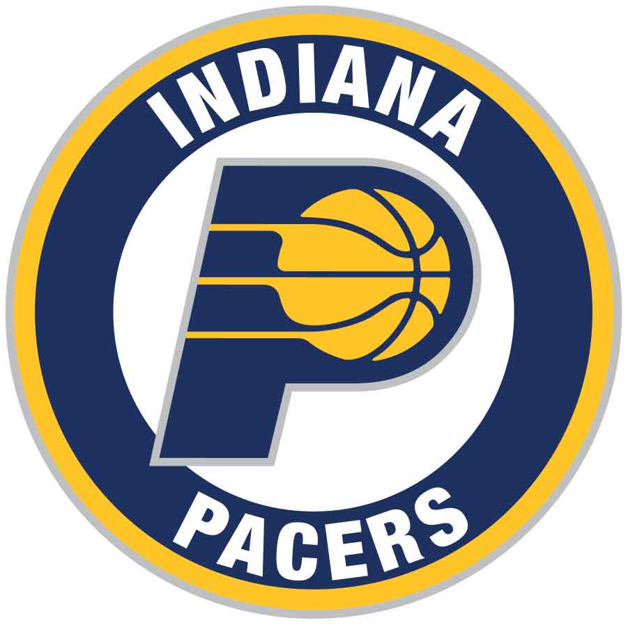 Indiana Pacers Circle Logo Vinyl Decal 