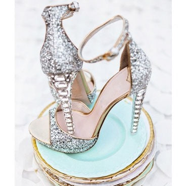 fancy bridal slippers