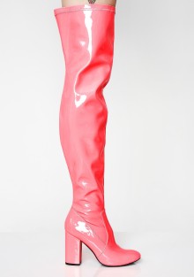 red knee high boots fancy dress