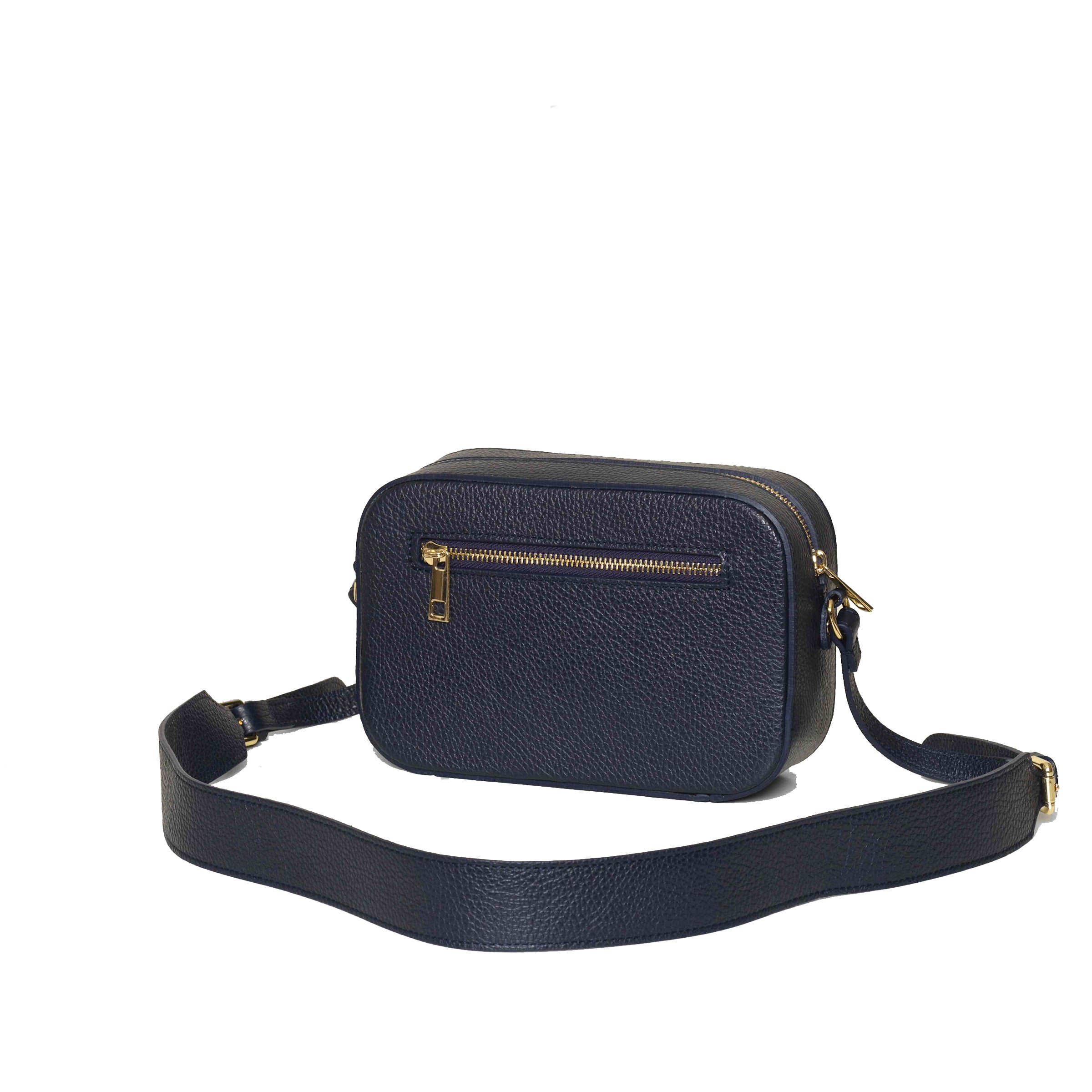 Kearsley Navy Leather Cross Body Bag