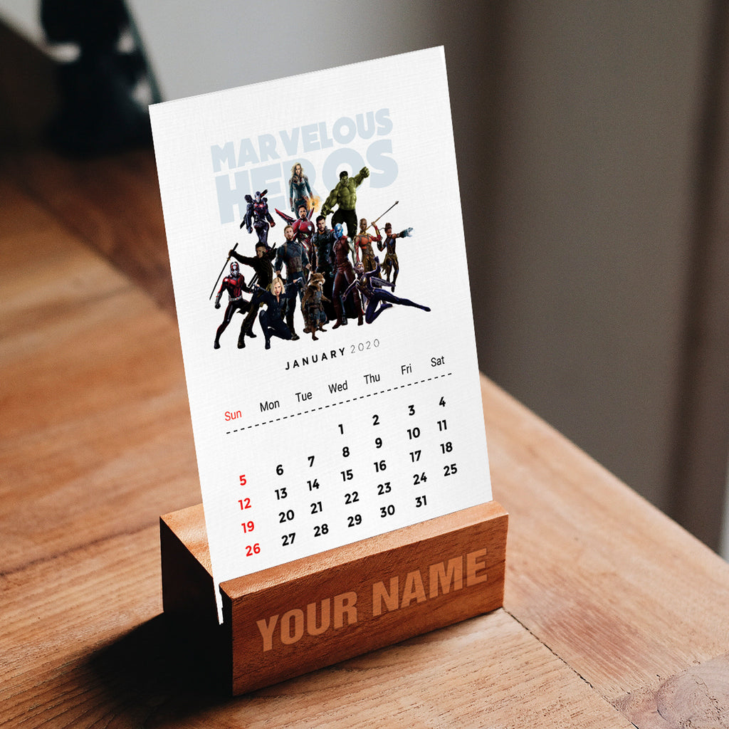 Marvel Desk Calendar