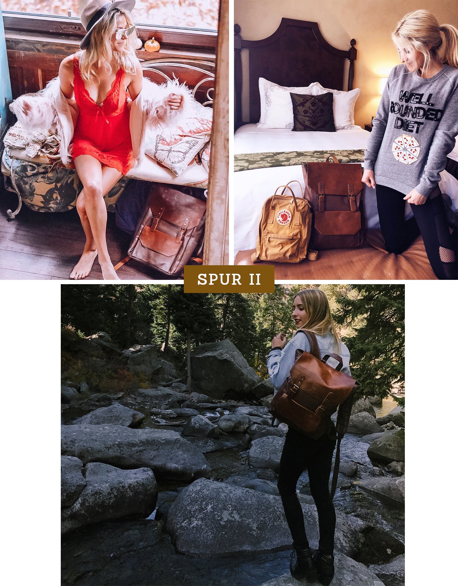 Spur II Vintage Leather Backpack Lookbook
