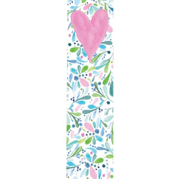Whimsical Pink Heart Bookmark
