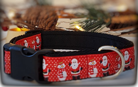 Santa / Snowman Dog Collar