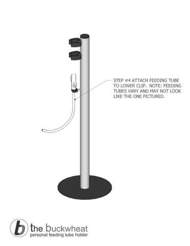 the buckwheat feeding tube holder instructions step 4