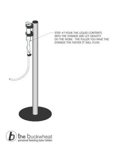 the buckwheat feeding tube holder instructions step 7