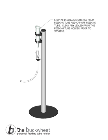 the buckwheat feeding tube holder instructions step 8