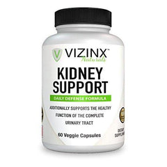 VIZINX Kidney Support 60 Caps- Daily Defense Formula for The Complete Urinary Tract Contains VITACRAN Cranberry Extract, Astragalus, Buchu Leaf, Goldenrod Herb, Uva Ursi Stinging Nettles and More