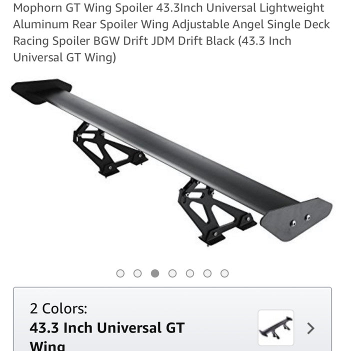 Custom Racing spoiler wing “Universal”
