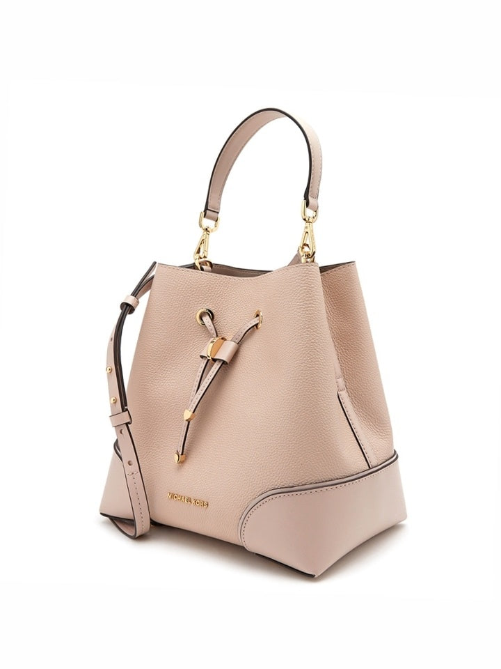 mercer gallery medium leather satchel soft pink