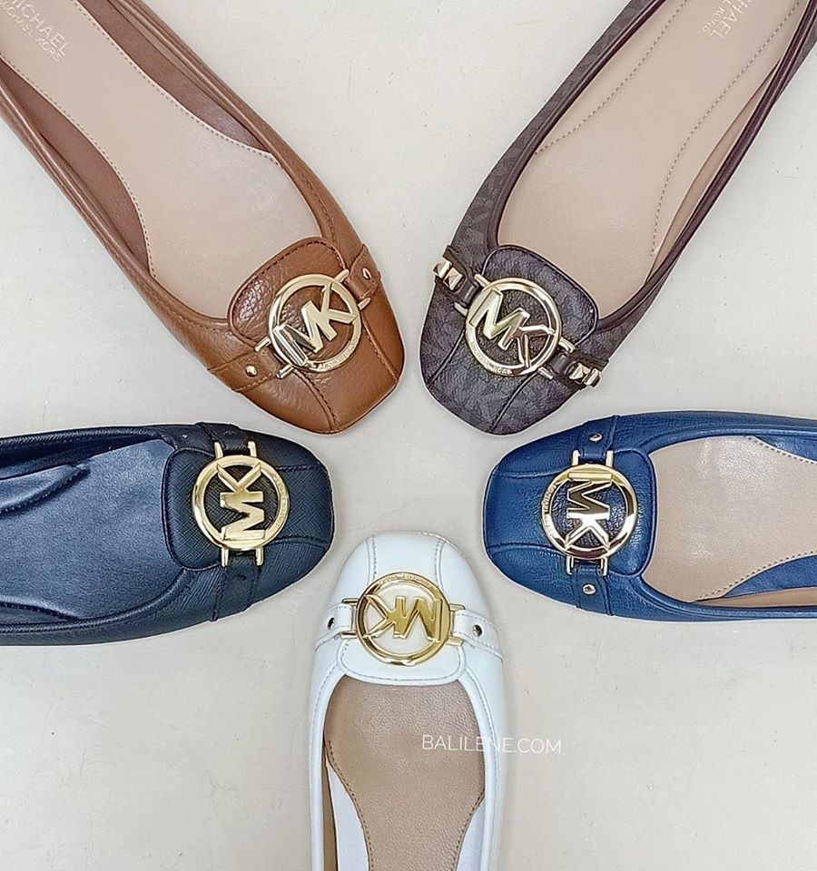 michael kors navy flat shoes