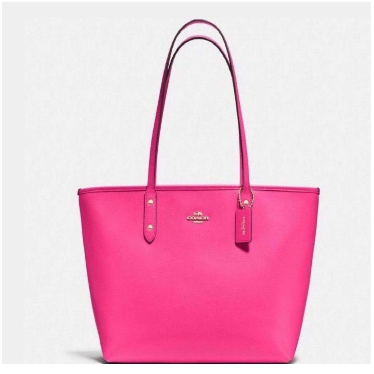 hot pink coach satchel