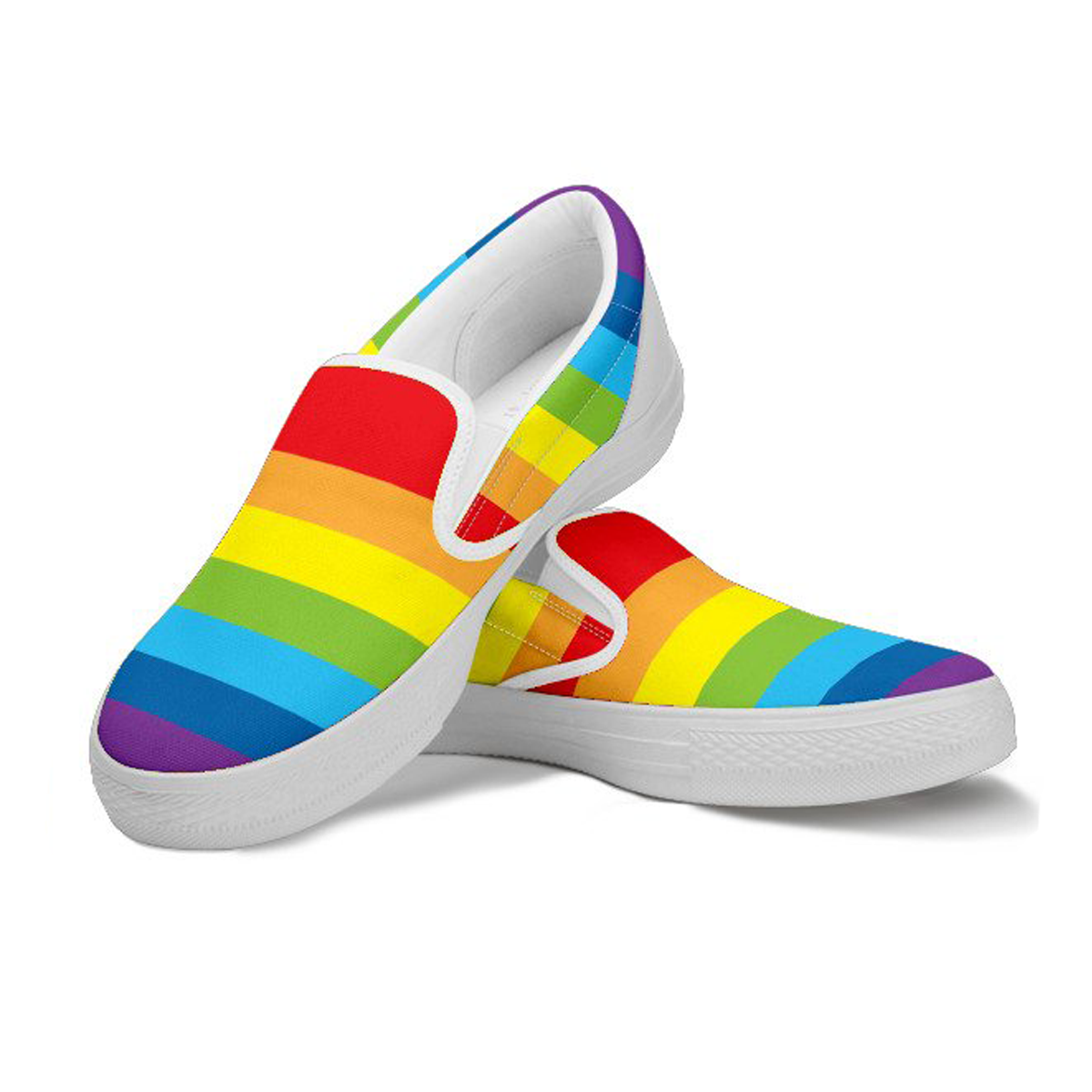 Rainbow Pride Slip On Shoes - LGBT 