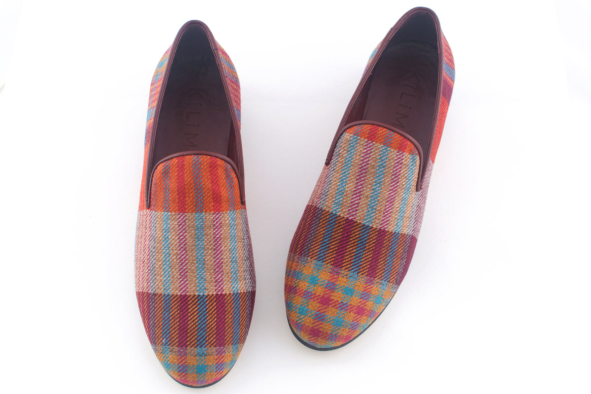 mens plaid loafers