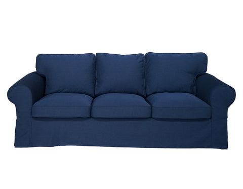 ektorp 3 seat sofa cover heavey duty navy blue