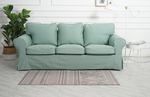 ektorp 3 seat sofa cover mint green